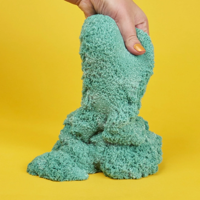 Kinetický piesok balenie trblietavého modrozeleného piesku 0,9 kg
