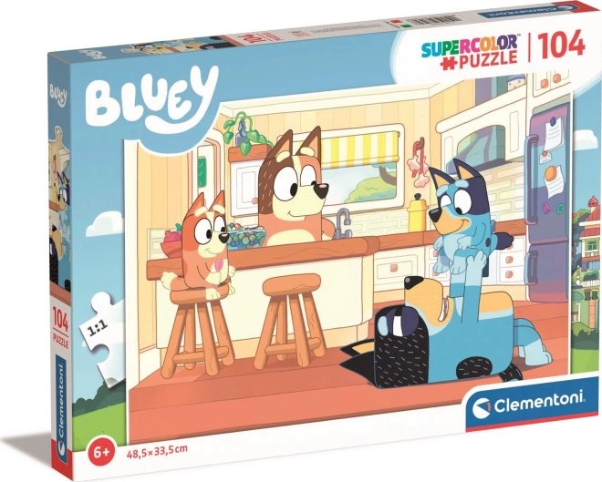 Puzzle SuperColor Collection Bluey 104 dielikov