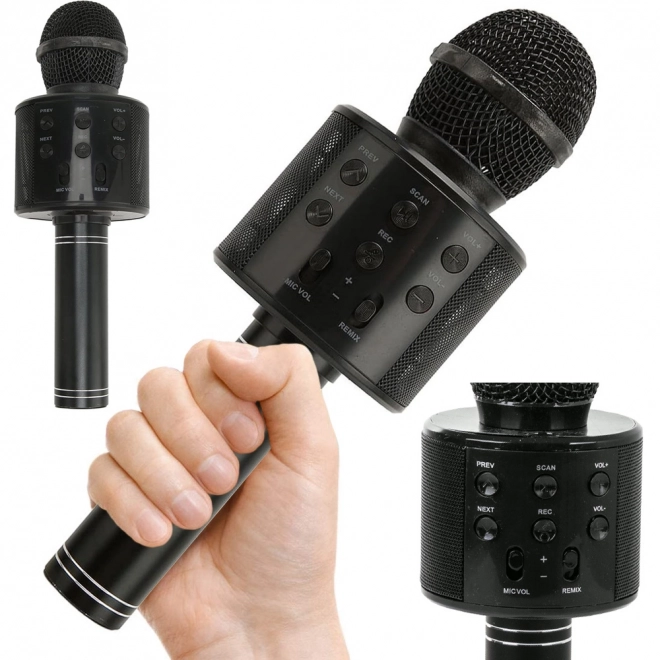 Bezdrôtový Bluetooth mikrofón a reproduktor pre karaoke s hlasovým modulatorom