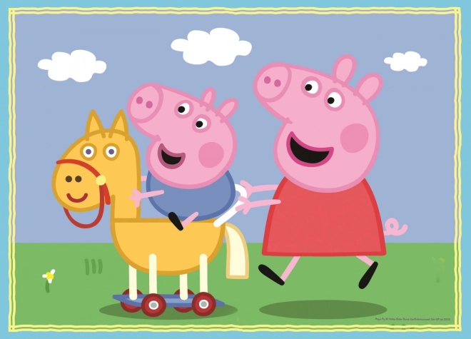 Puzzle Prasiatko Peppa 4v1