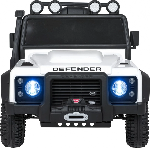 Detské elektrické autíčko LAND ROVER Defender 110 SVX Concept – Biela
