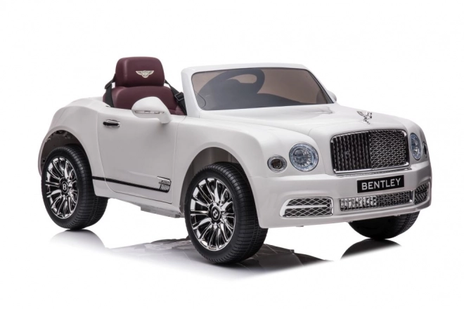 Elektrické auto Bentley Mulsanne biele