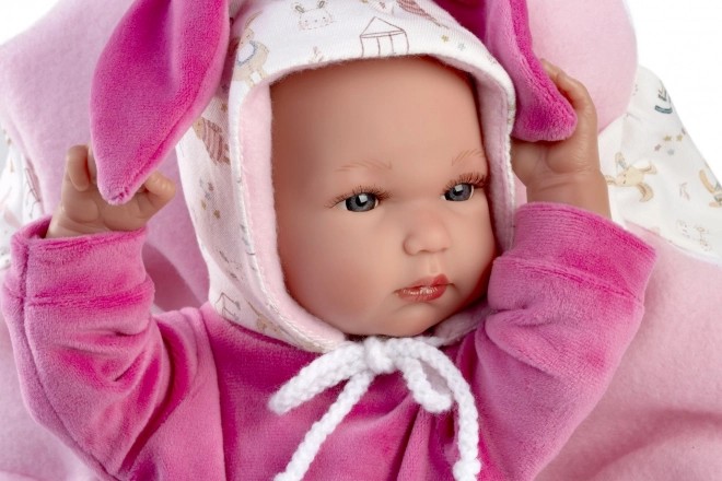 Llorens New Born Dievčatko - Realistická Bábika Bábätko s Celovinylovým Telom 35 cm