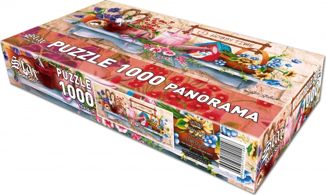 Panoramatické puzzle Čas na koníčky