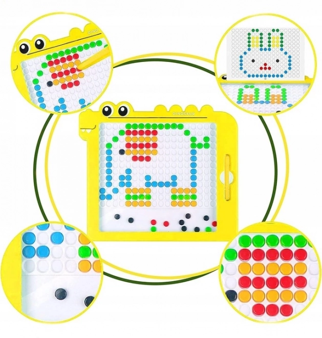Magnetická tabuľa pre deti Montessori MagPad dinosaurus
