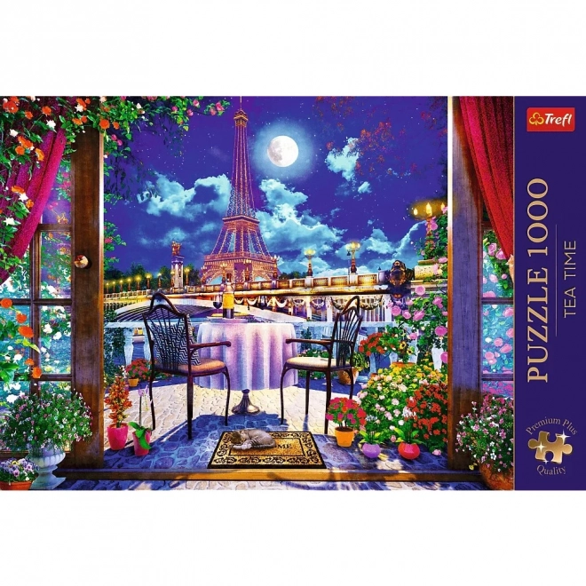 Puzzle 1000 kúskov Paríž v žiare mesiaca