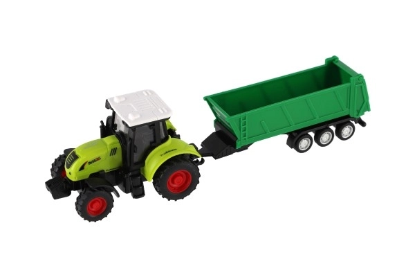 Traktor s vlekom plast