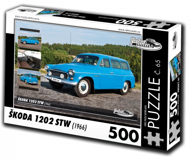 Puzzle Retro Auta Škoda 1202 STW 500 dielikov