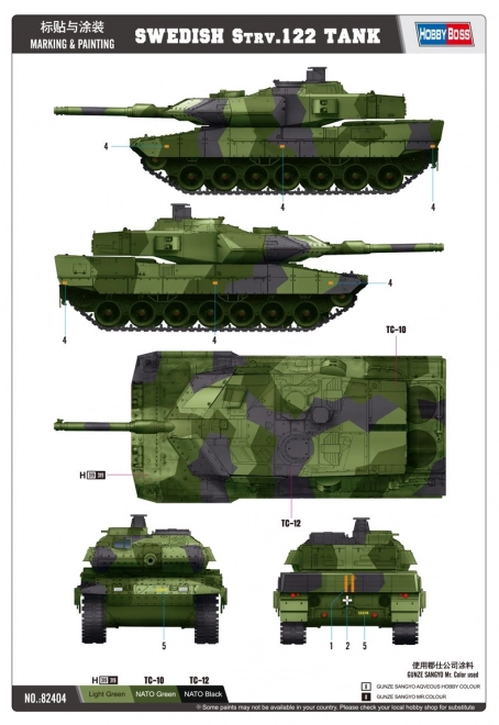 Švédsky tank Strv.122 z plastu