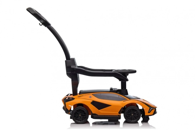 Jeździk s chodítkom Lamborghini Biele – Oranžové