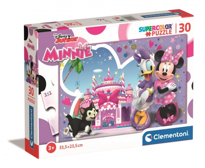 Puzzle Minnie Mouse - Narodeninová torta 30 dielov