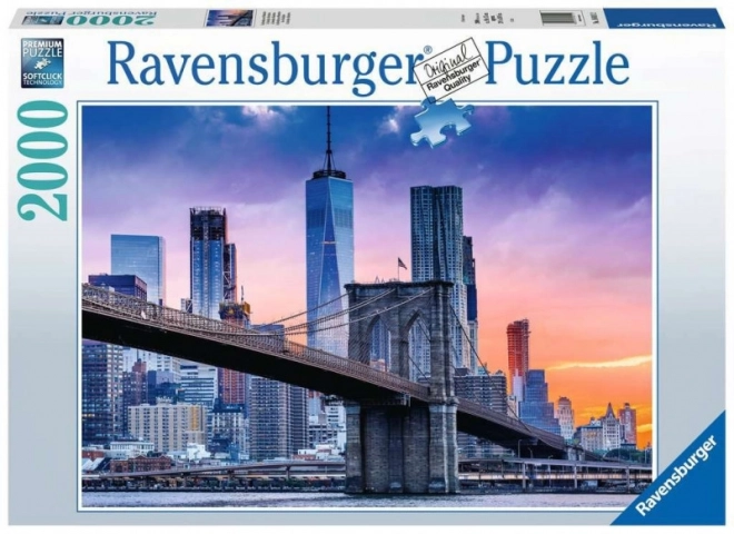 Ravensburger skladačka Newyorské mrakodrapy 2000 dielikov