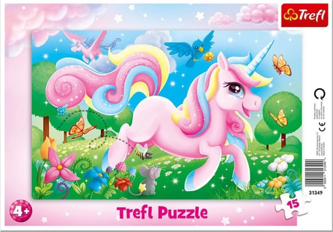 TREFL Puzzle Magický svět jednorožcov 15 dielikov