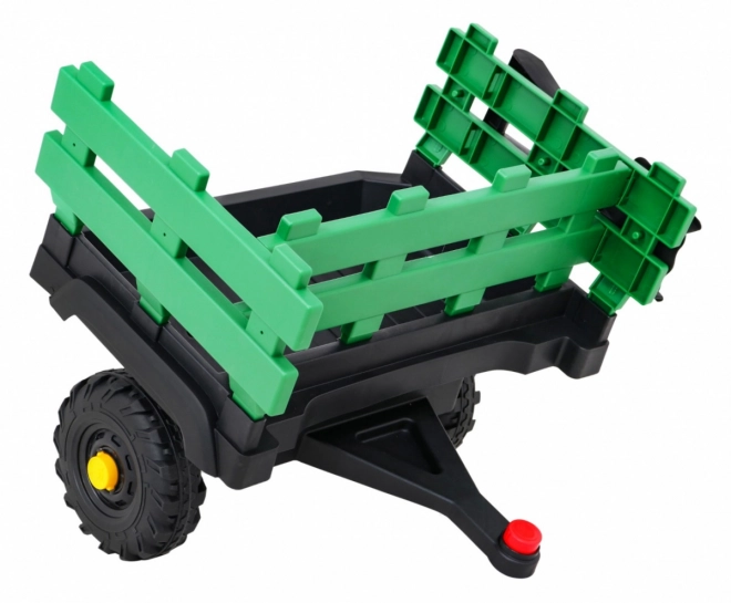 Titanový traktor s prívesom zelený