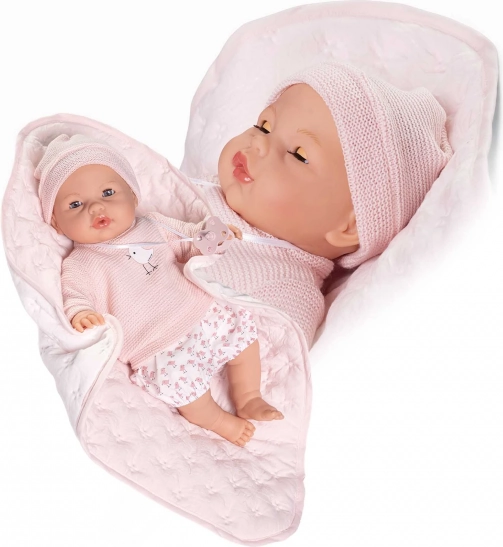 Žmurkajúca bábika bábätko Antonio Juan so zvukmi - 37 cm