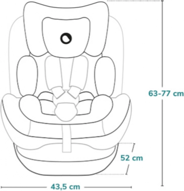 Detská autosedačka Lionelo Bastiaan One i-Size ružová