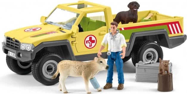 Pohyblivý veterinár a verné zvieratká