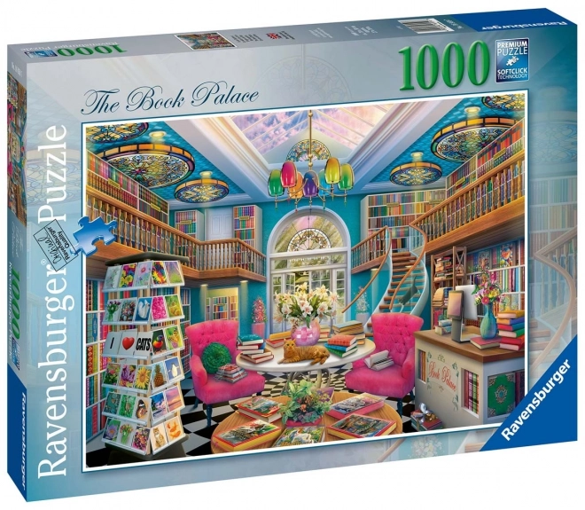 Ravensburger - Puzzle 1000 dielikov: Knižný palác