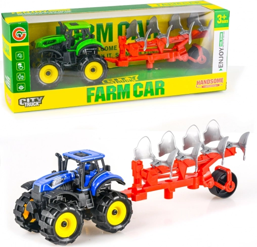 Traktor s pluhom na zotrvačník 25 cm
