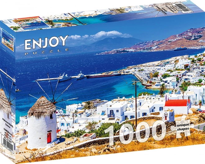 Puzzle Ostrov Mykonos 1000 dielikov