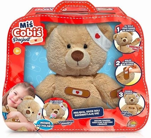 Maskot medvedík Cobis Pacient