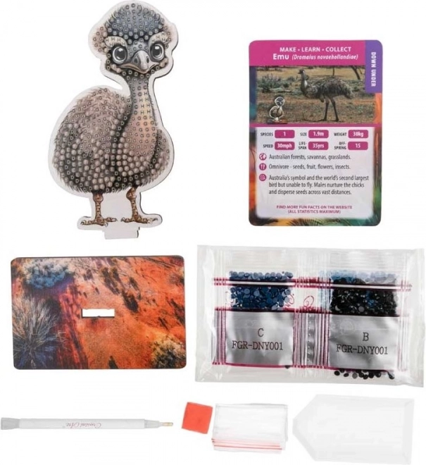 Diamantové maľovanie Emu - Crystal Art