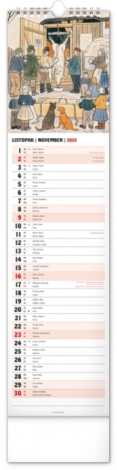 Nástenný kalendár Josef Lada 2025