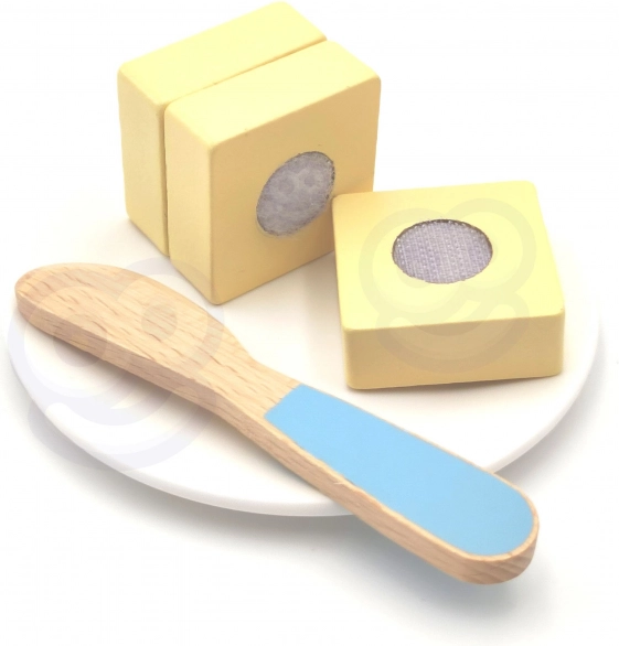 Drevený toaster pastelový raňajkový set od Tooky Toy