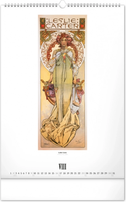 Nástenný kalendár Alfons Mucha 2026