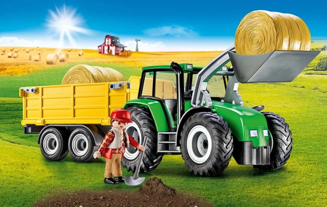 Súprava figúrok zem 9317 Traktor s prívesom