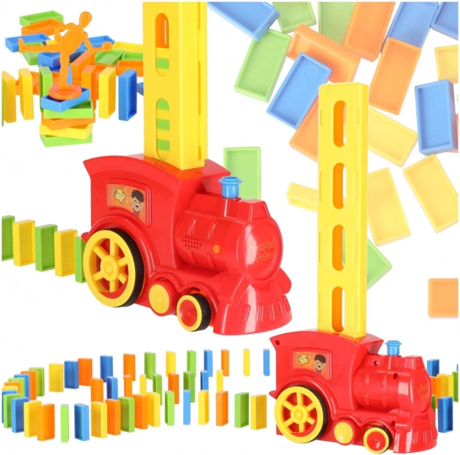 Interaktívna lokomotíva na domino – vláčik pre deti – Domino