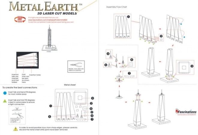 Metal Earth 3D puzzle One World Trade Center