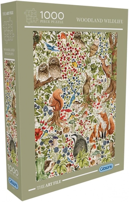 Puzzle GIBSONS: lesná zver 1000 dielikov