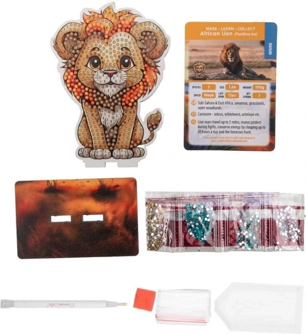 Diamantové maľovanie Safari: Lev