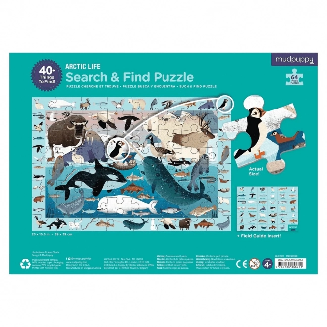 Mudpuppy Puzzle Skladaj A Hľadaj Život V Arktíde