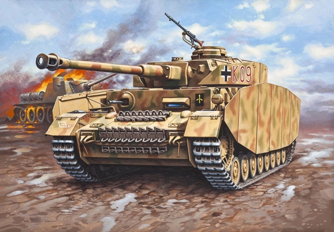 Model tanku PzKpfw IV Ausf. H na zostavenie