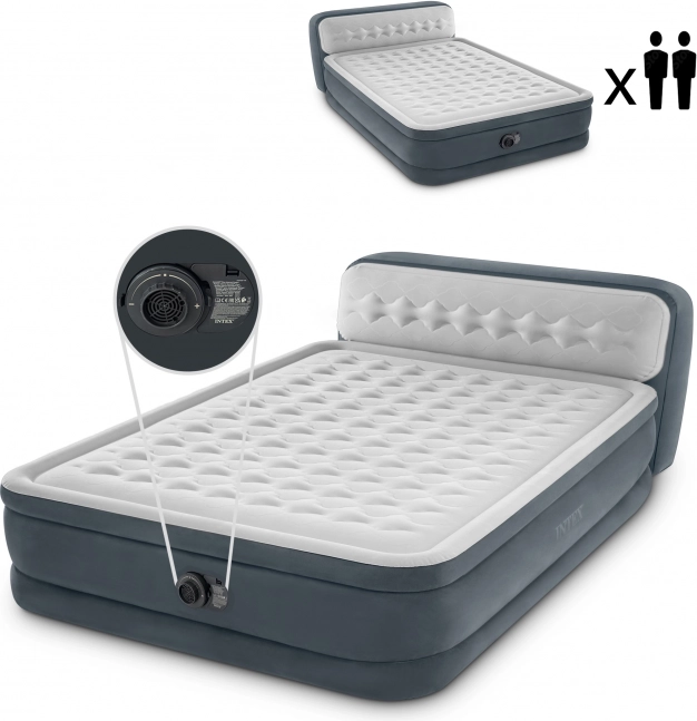 Nafukovacia posteľ s elektrickou pumpou INTEX Deluxe 236 × 152 cm