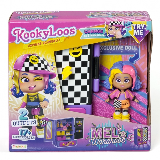 KookyLoos Mel hrací set - šatník pre bábiky