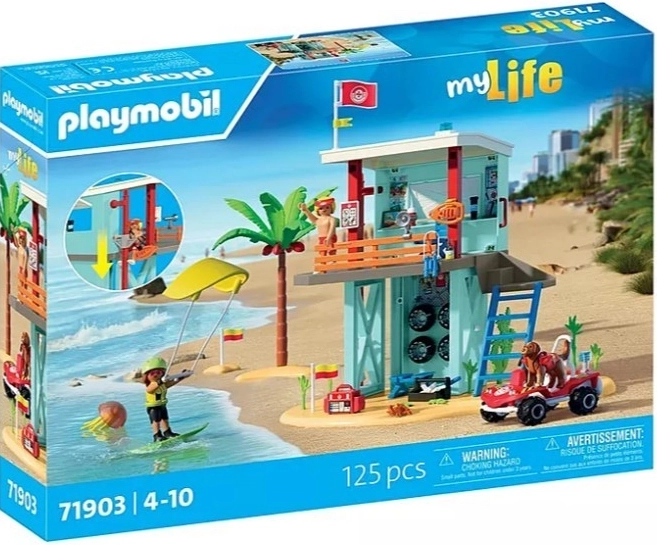 Sada figúrok MY LIFE 71903 záchranná veža a plážové buggy