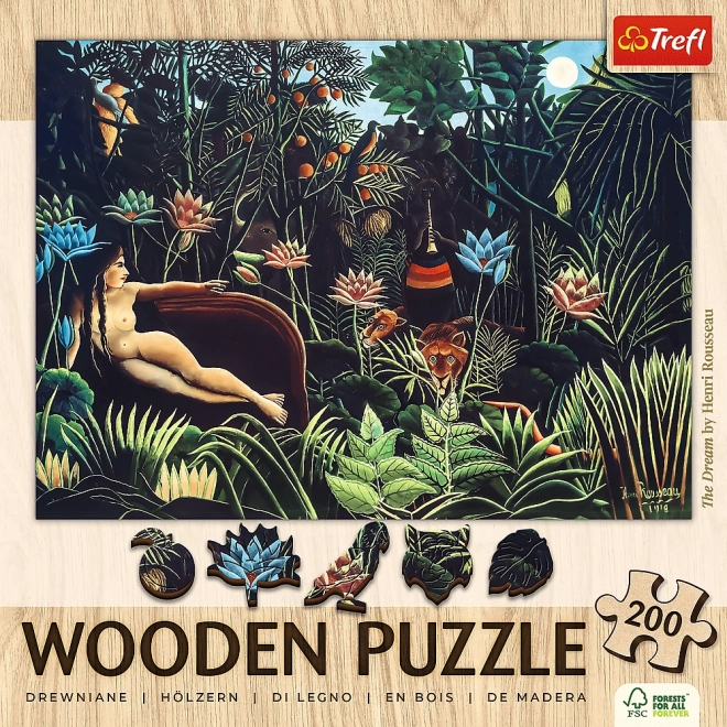 Drevené puzzle Henri Rousseau - Sen 200 dielikov