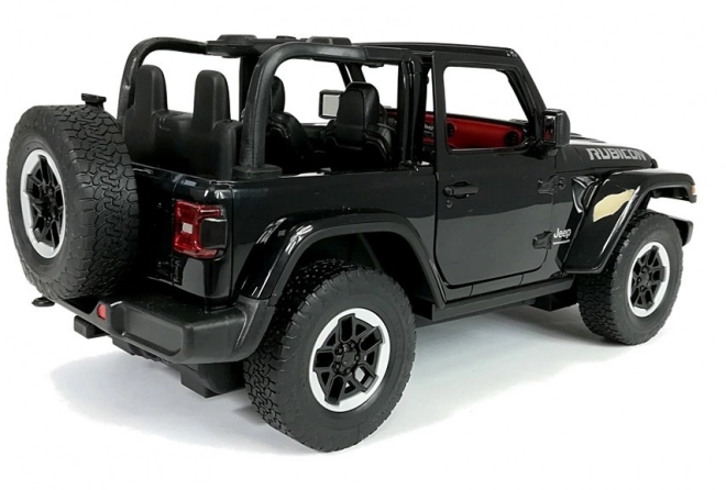 Zábavné auto na diaľkové ovládanie Jeep Wrangler Rubicon čierny 1:14