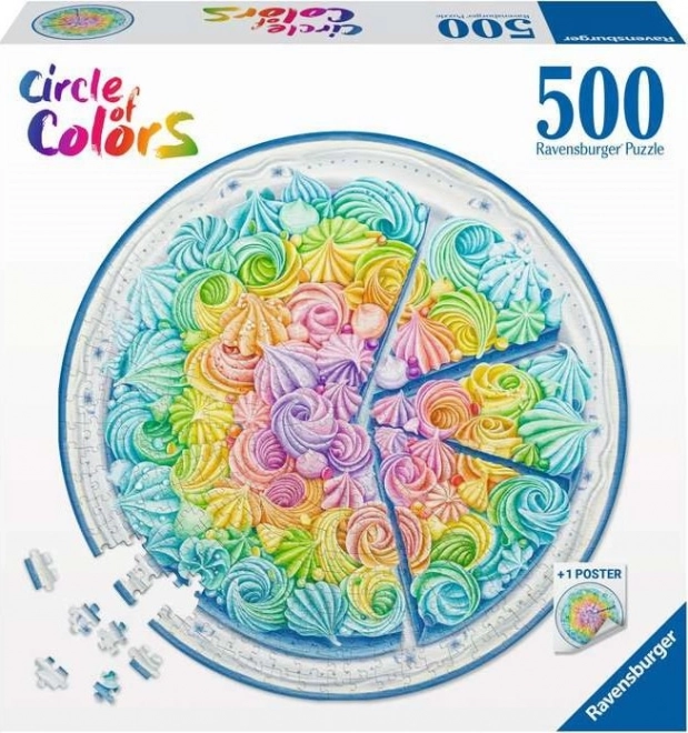 Ravensburger: Puzzle 500e. - Paleta farieb. Koláčik