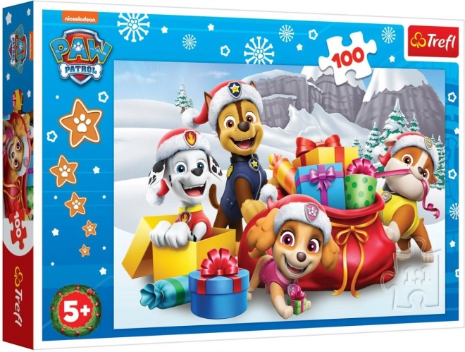 Puzzle PAW PATROL: Vianoce 100 dielikov