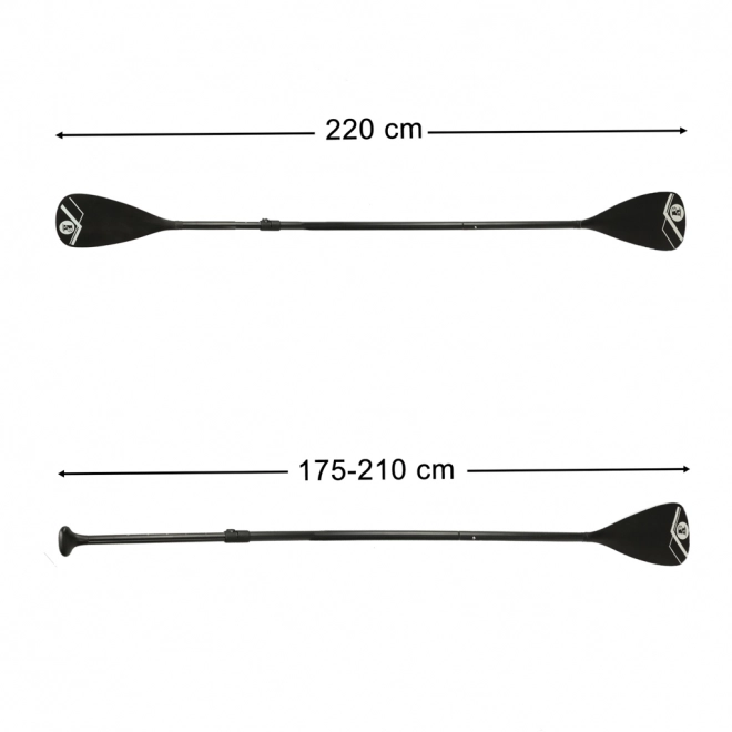 Kajakové pádlo na SUP 2v1 skladacie hliníkové nastaviteľné 175 - 220 cm