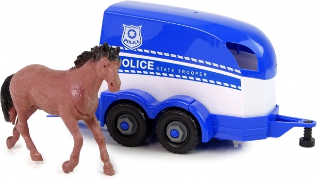 Preprava policajného koňa ako naozaj