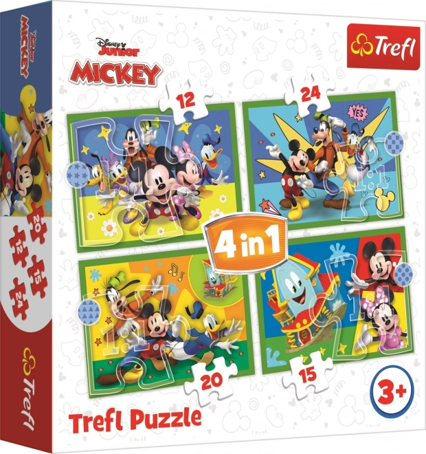 Trefl Puzzle 4v1 - Medzi priateľmi