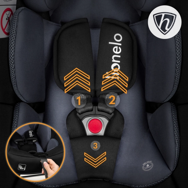 Lionelo autosedačka Astrid i-Size čierno-šedá