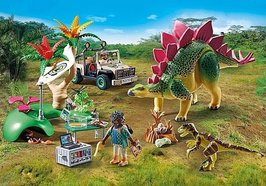 Hrací set Dinos výskumný tábor s dinosaurami