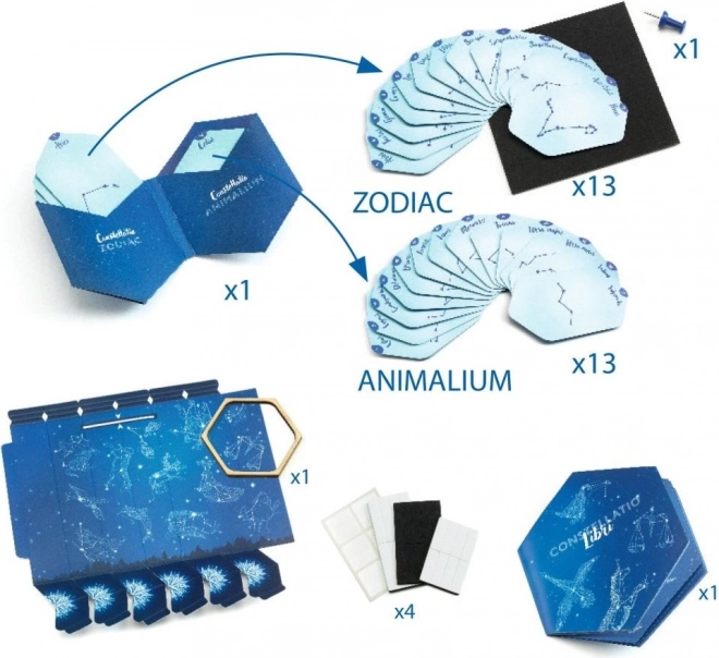 Projekčná Lampa Súhvezdia DJECO DIY