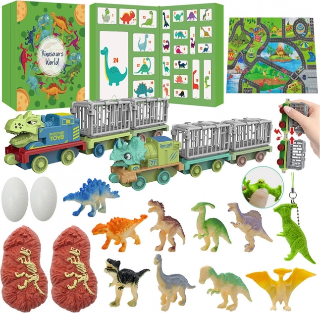 Adventný kalendár pre deti - Dinosaury a hračky